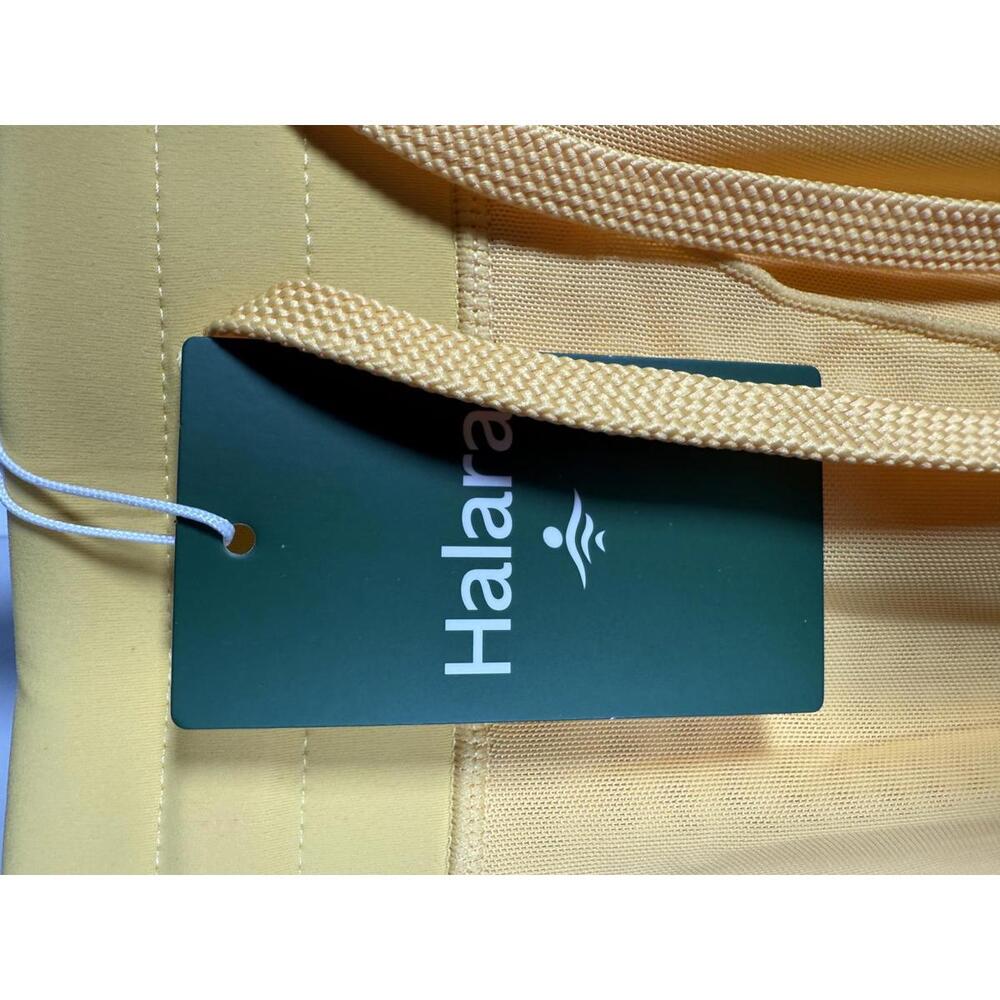 NWT Halara High Waisted Drawstring 2-in-1 Pocket Flowy Midi Skirt Popcorn S - Picture 7 of 12